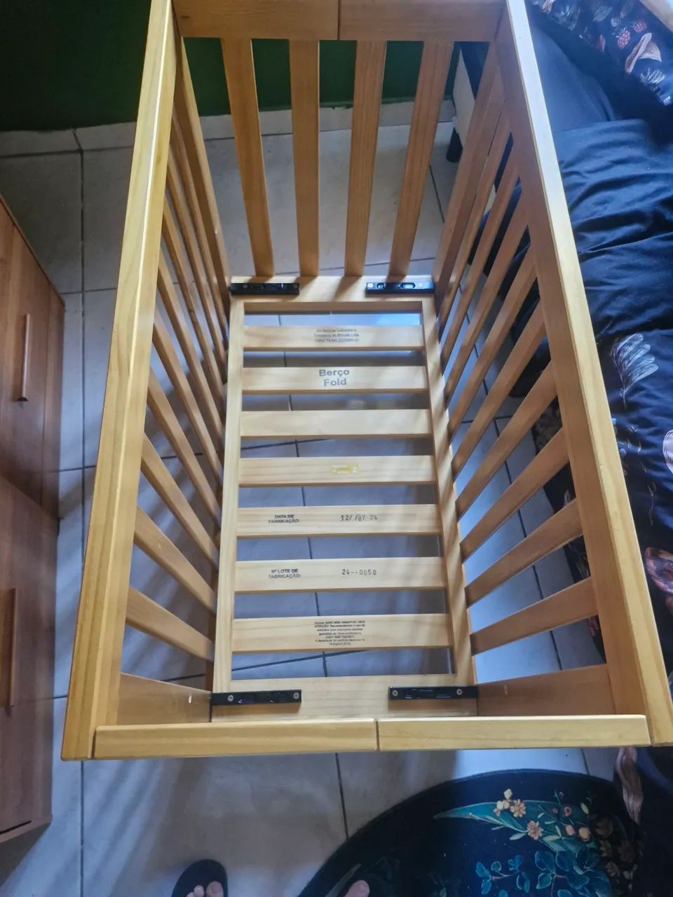 Mini berço de madeira - Foto 2
