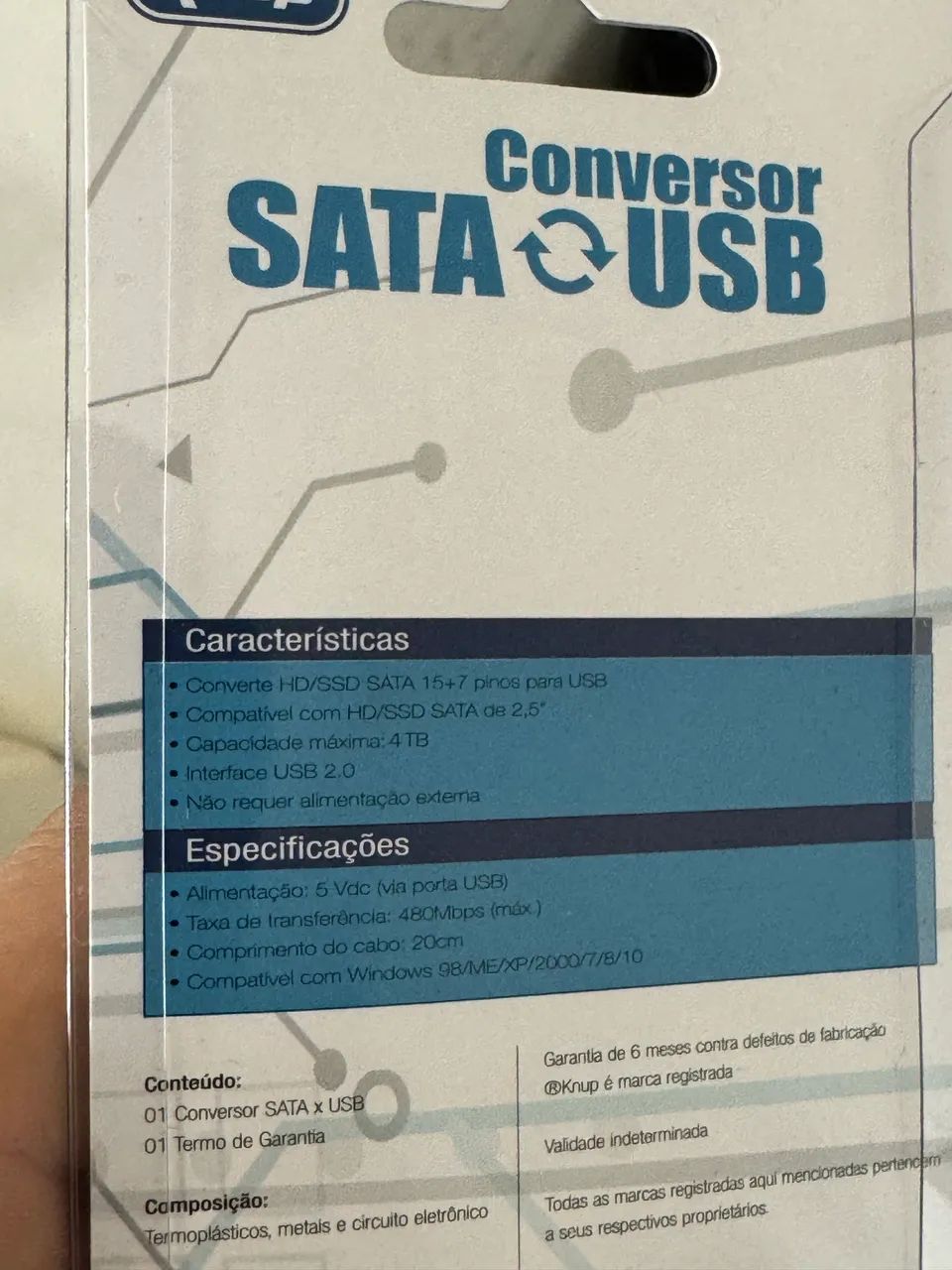 Adaptador Conversor sata USB  - Foto 2