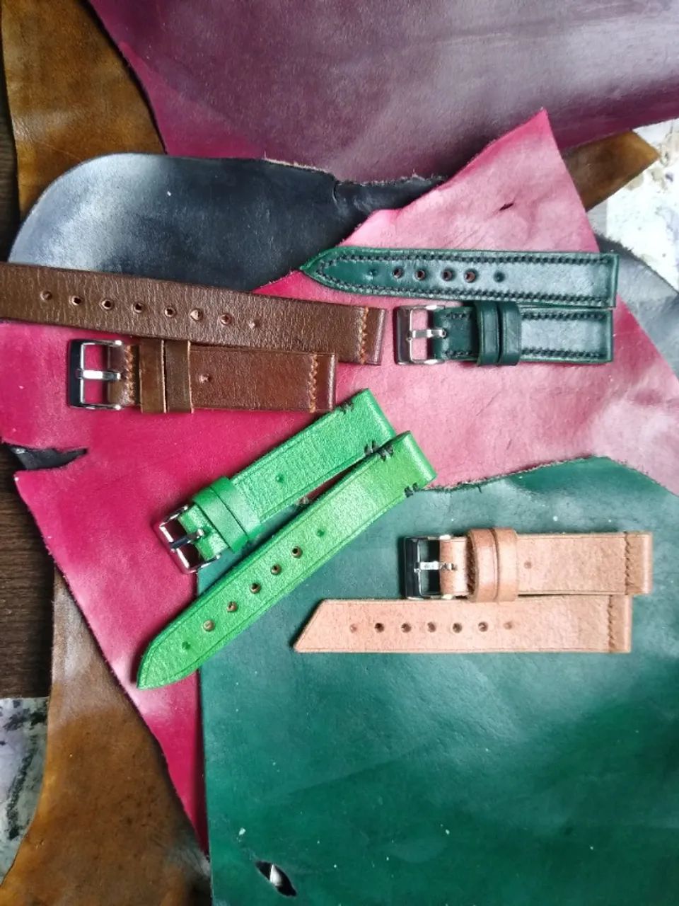 Pulseiras artesanais de couro - Foto 4