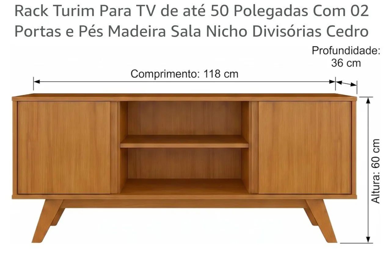 Rack Turim para Tv de até 50 polegadas  - Foto 2