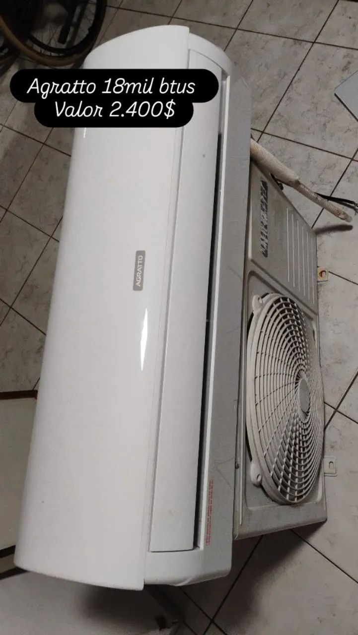 Split agratto 12mil BTUs muito conservado.