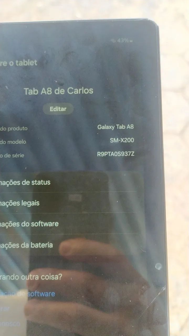 GALAXY TAB A8 SM-X200 - 10.5 POLEGADAS - OPORTUNIDADE ANÁPOLIS*