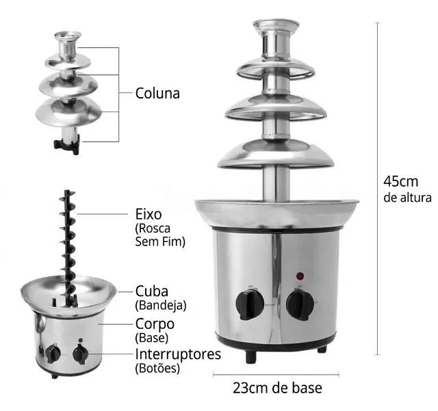 ALUGUEL DE CASCATA DE CHOCOLATE E EQUIPAMENTOS - Foto 3