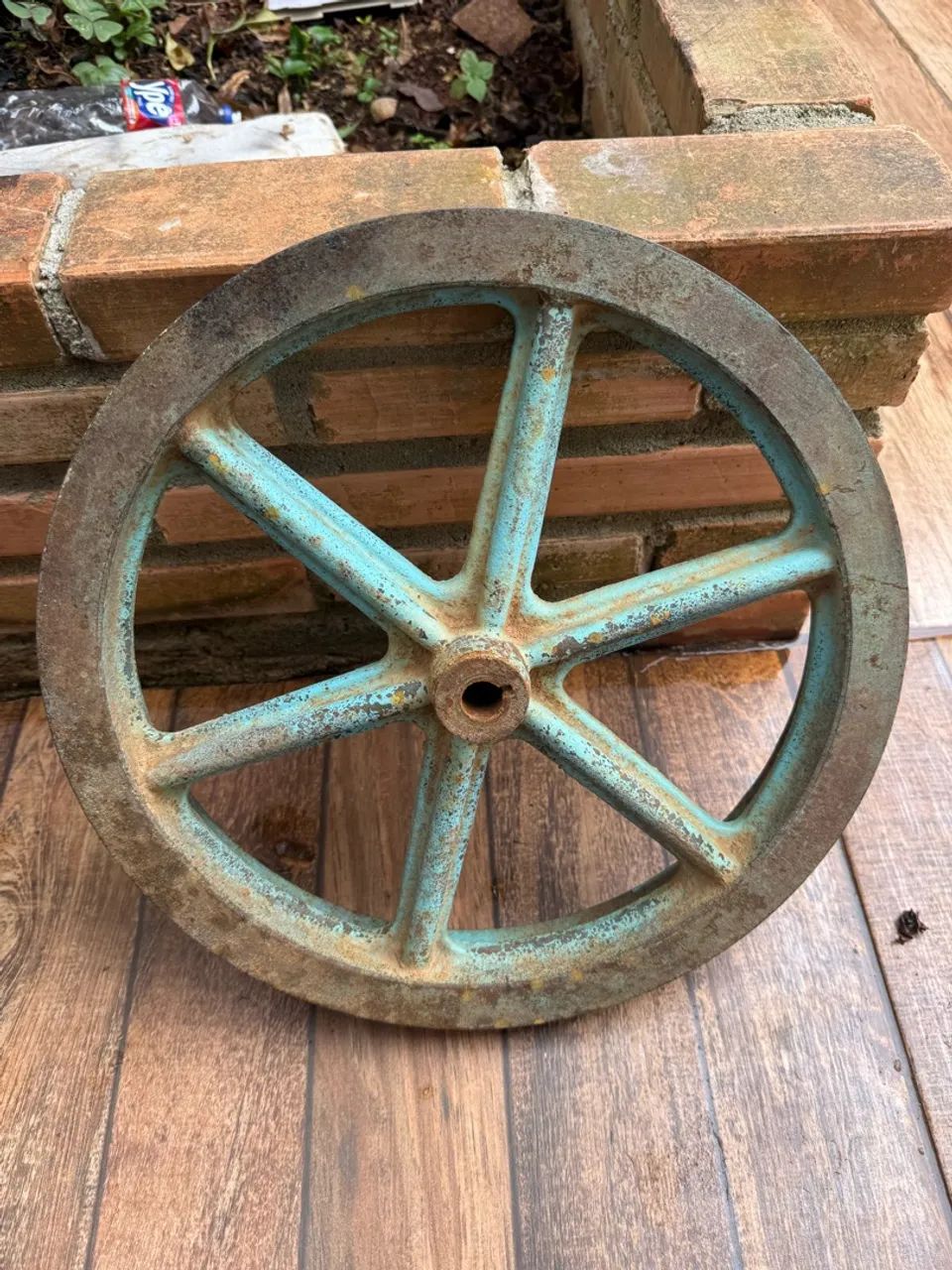 Roda decoração ferro - Foto 3