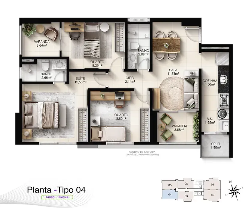 PLANTA 75m²