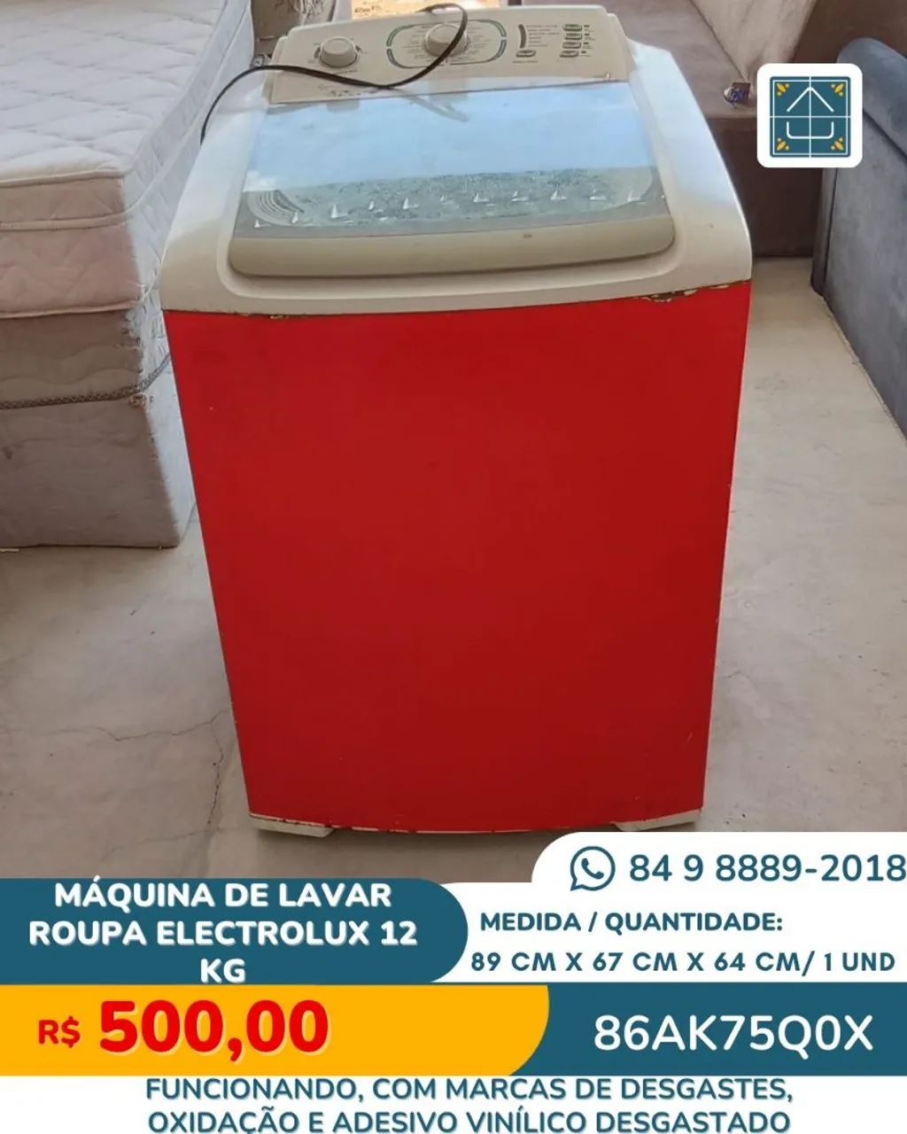 MÁQUINA DE LAVAR ROUPA ELECTROLUX 