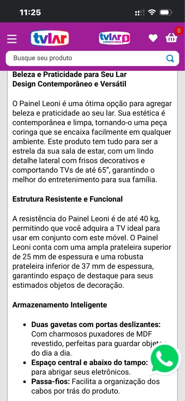 Painel de TV 65 polegadas  - Foto 5