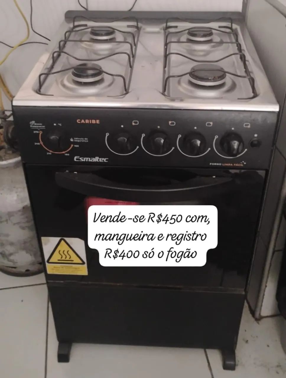 Fogão Esmaltec 4 bocas automático-Muito Pouco uso