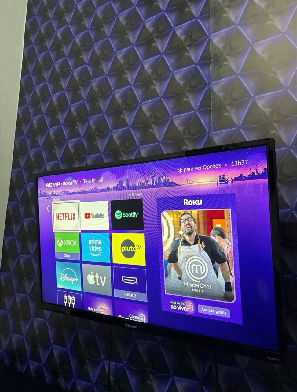 Tv SEMP ROKU 32 Polegadas (Ótima conservação?) - Foto 4