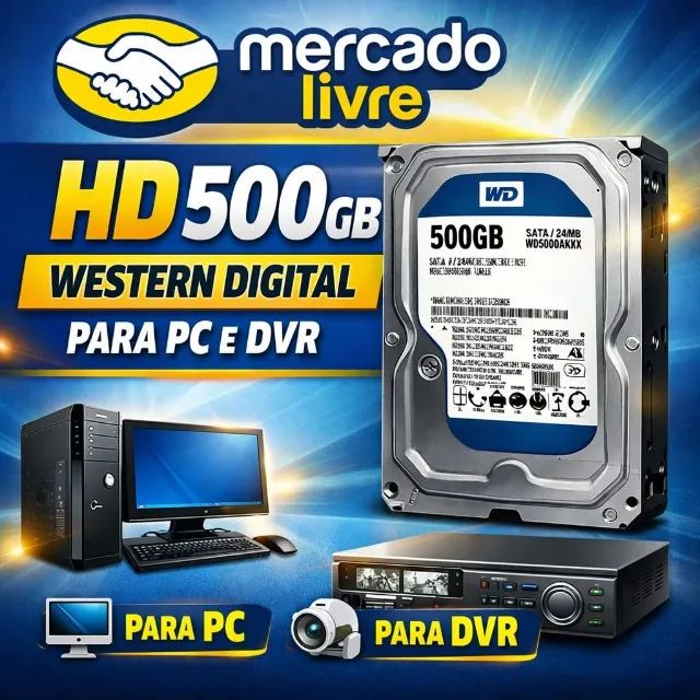 HD 500GB PC SEAGATE E WESTER DIGITAL