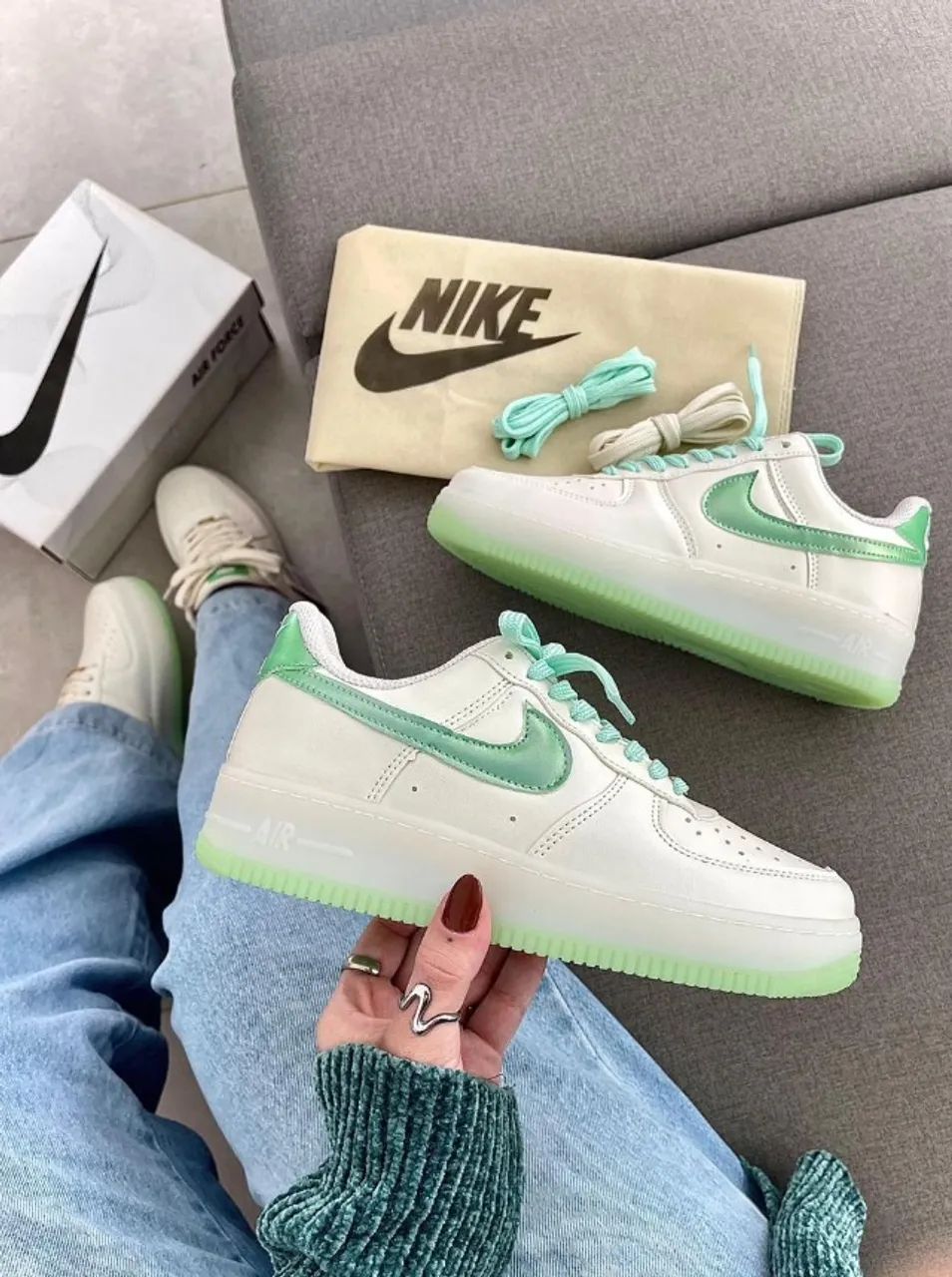 Tênis Nike Air Force Sola Gel Masculino - Foto 6