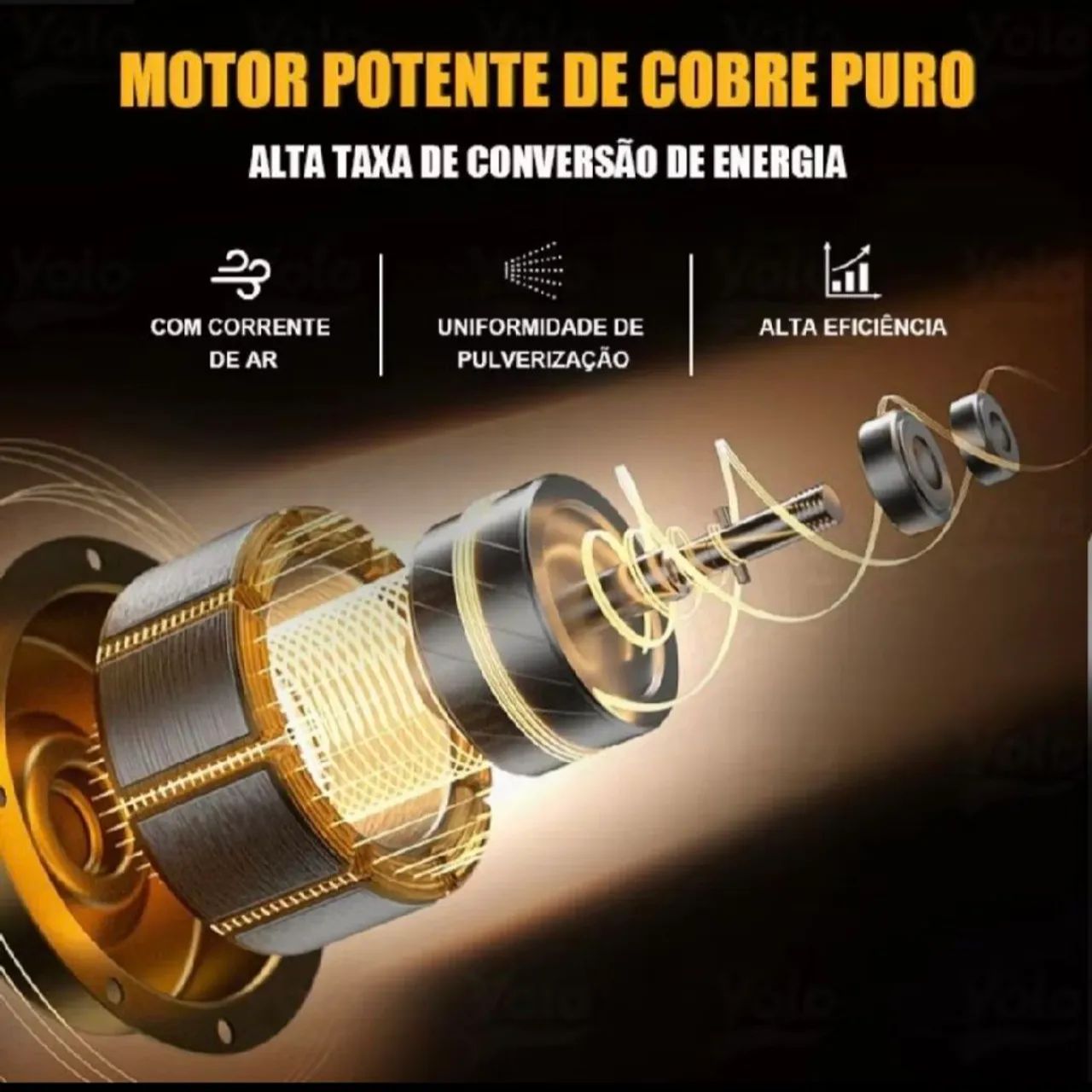 Pistola de Pintura Pulverizador de Tinta Elétrico 110v ou 220v 37000r Compressor 800ml - Foto 4