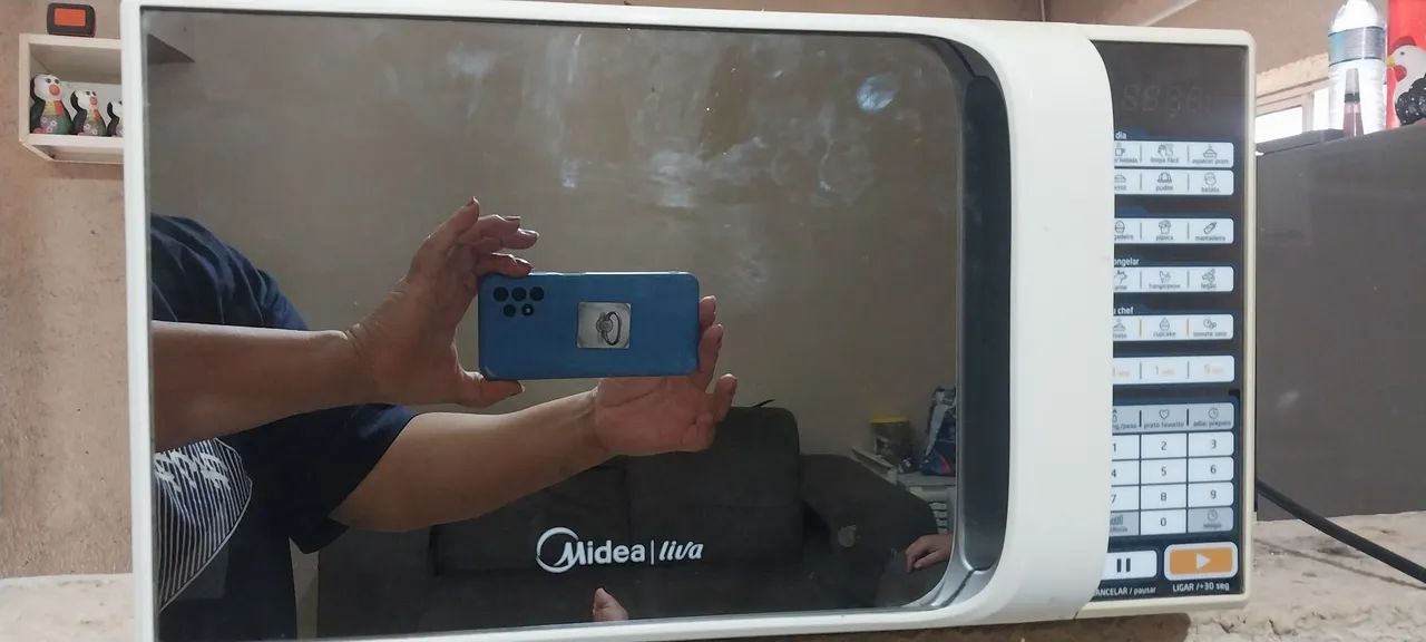 Microondas midea 20l espelhado 