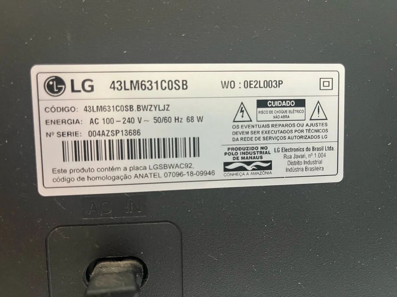 Tv LG 43? Display quebrado  - Foto 2