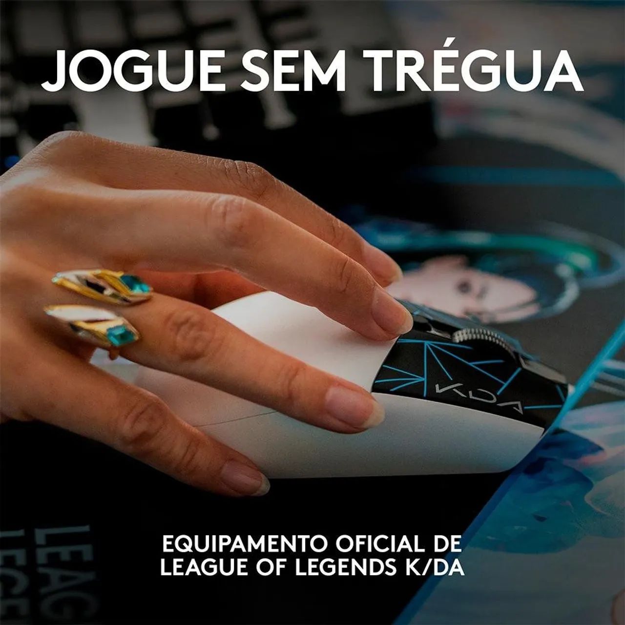 Mouse Gamer Sem Fio Logitech G305 K/DA - Edição Especial League of Legends ( Novo/ Cx Lacr - Foto 6