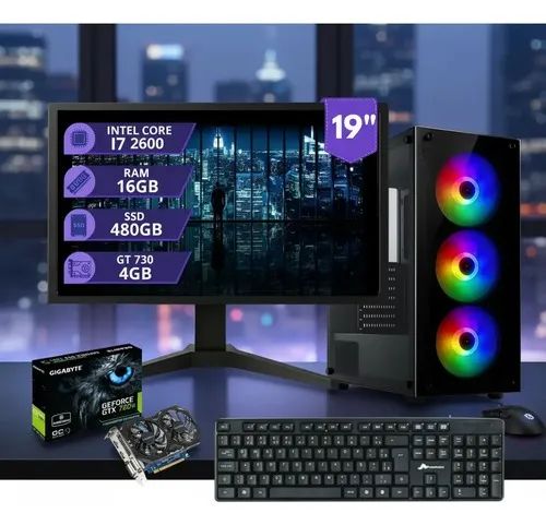 PC Gamer + Monitor + Teclado - Foto 5
