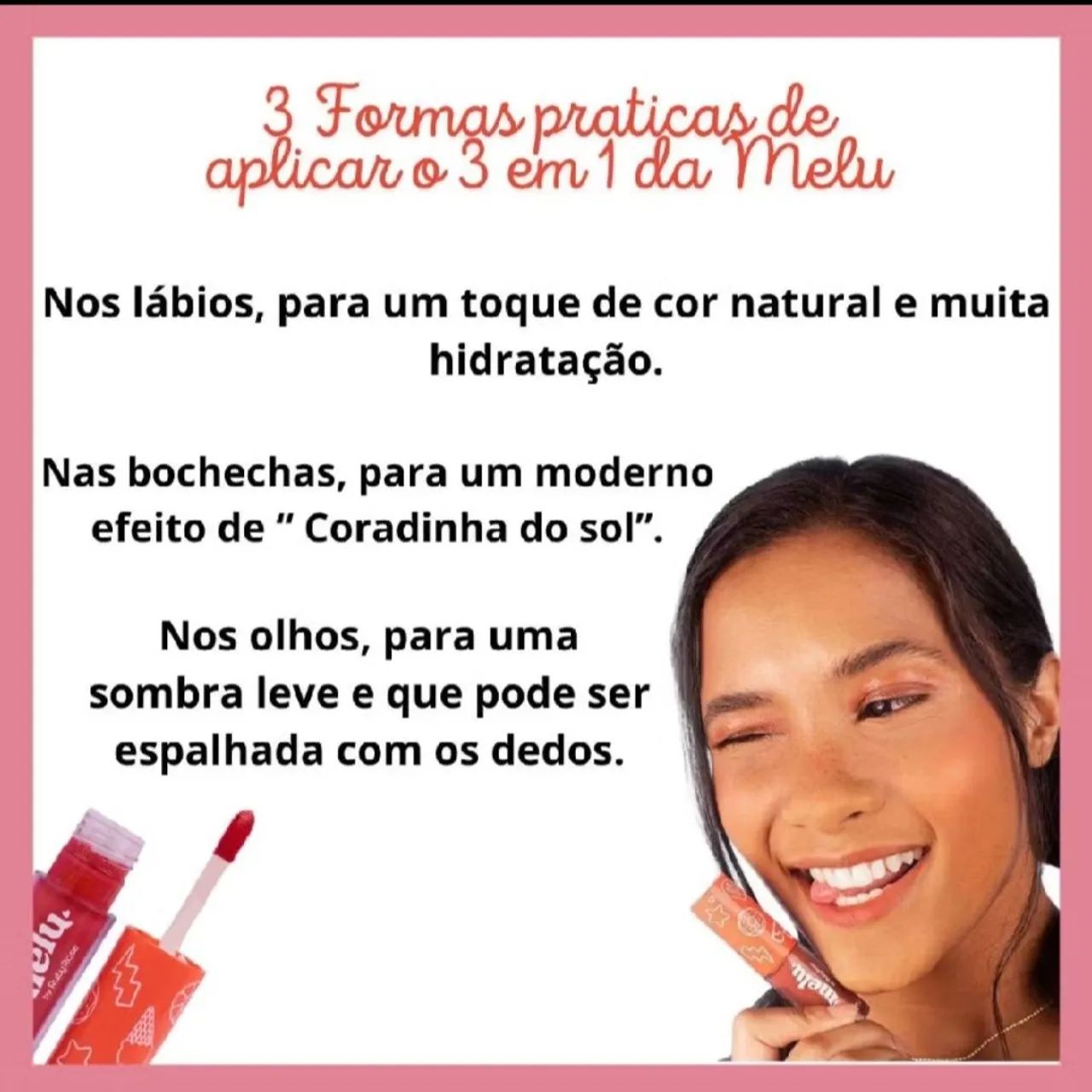 Blush Batom e sombra 3 em 1 - Foto 2