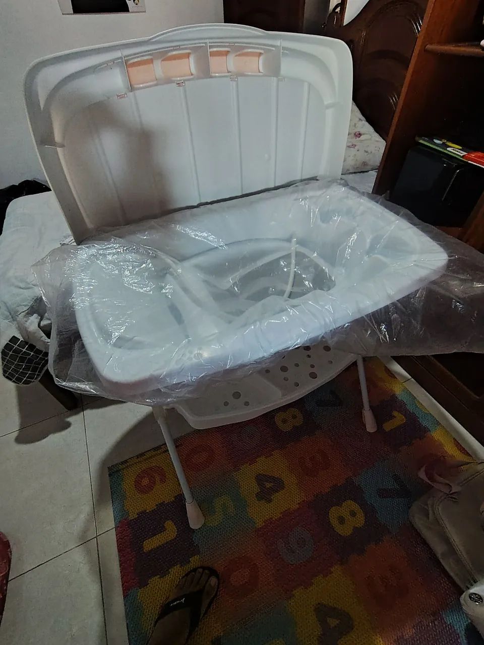 Banheira e trocador infantil 
