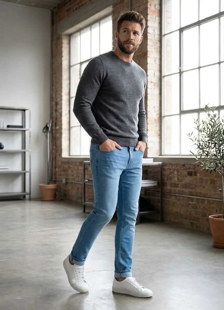 CALCAS JEANS DE ELASTANO . - Foto 2