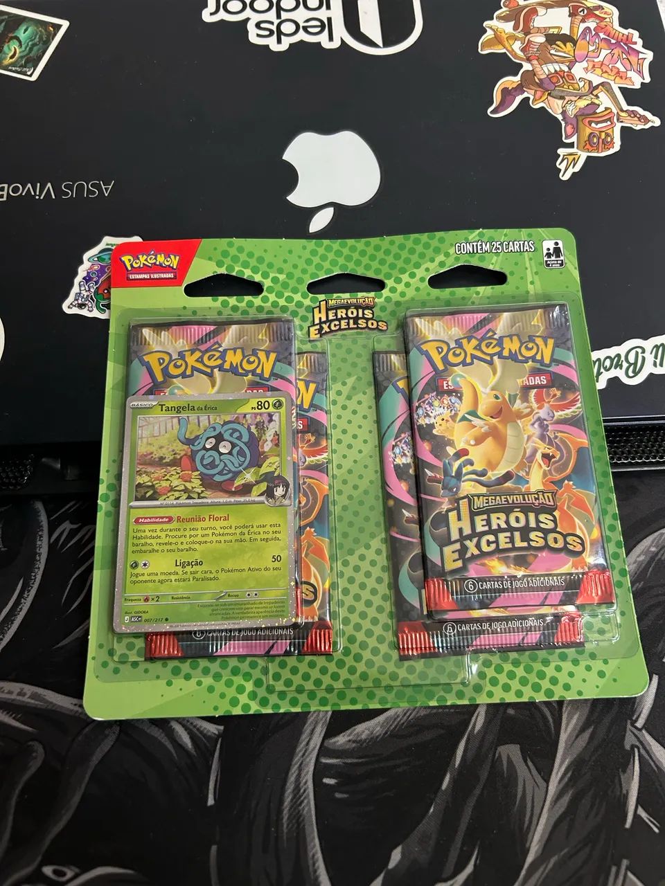BLISTER QUÁDRUPLO MEGAEVOLUÇÃO HERÓIS EXCELSOS (valor por cada pack com 4 booster) - Foto 5