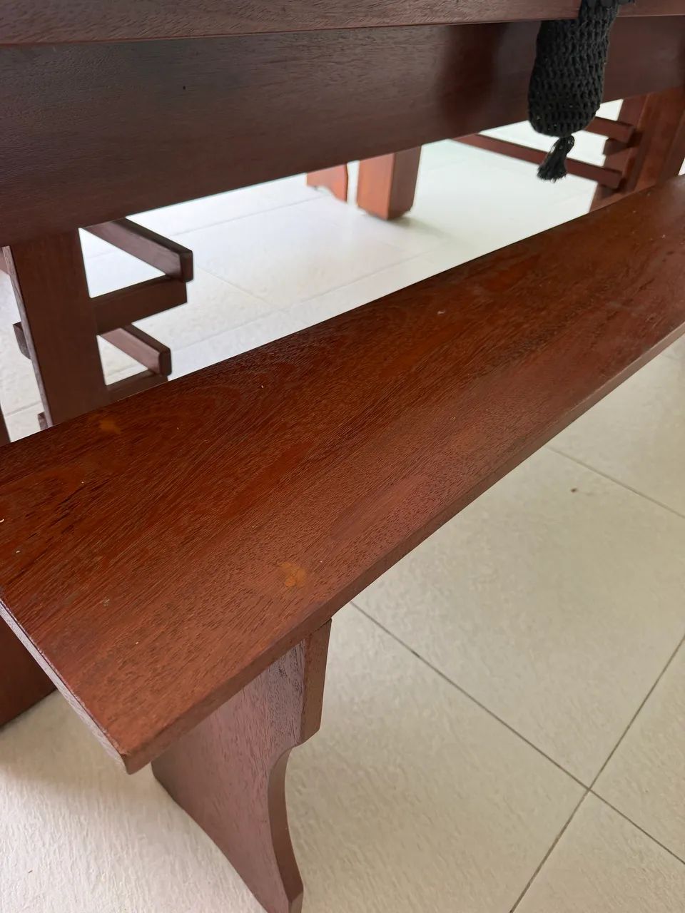 Mesa de sinuca e jantar com bancos  - Foto 2
