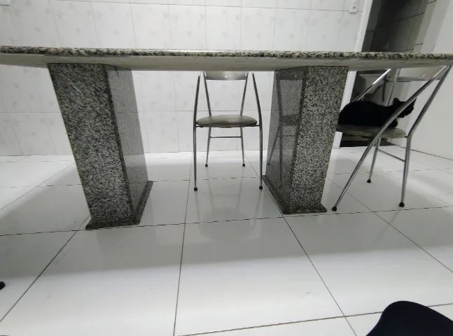 MESA DE GRANITO 2,00 x 1,00 m | TAMPO + PÉ EM GRANITO - Foto 3