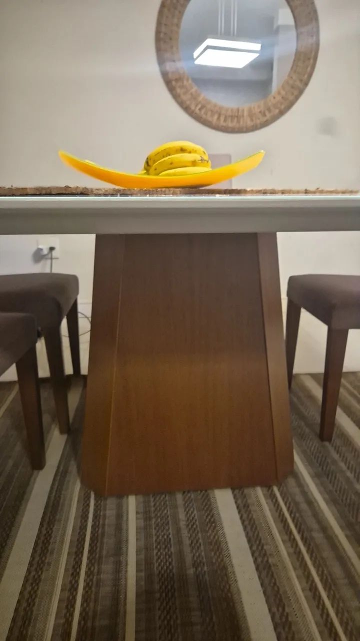 Mesa de Jantar 6 cadeiras Novinha - Foto 4