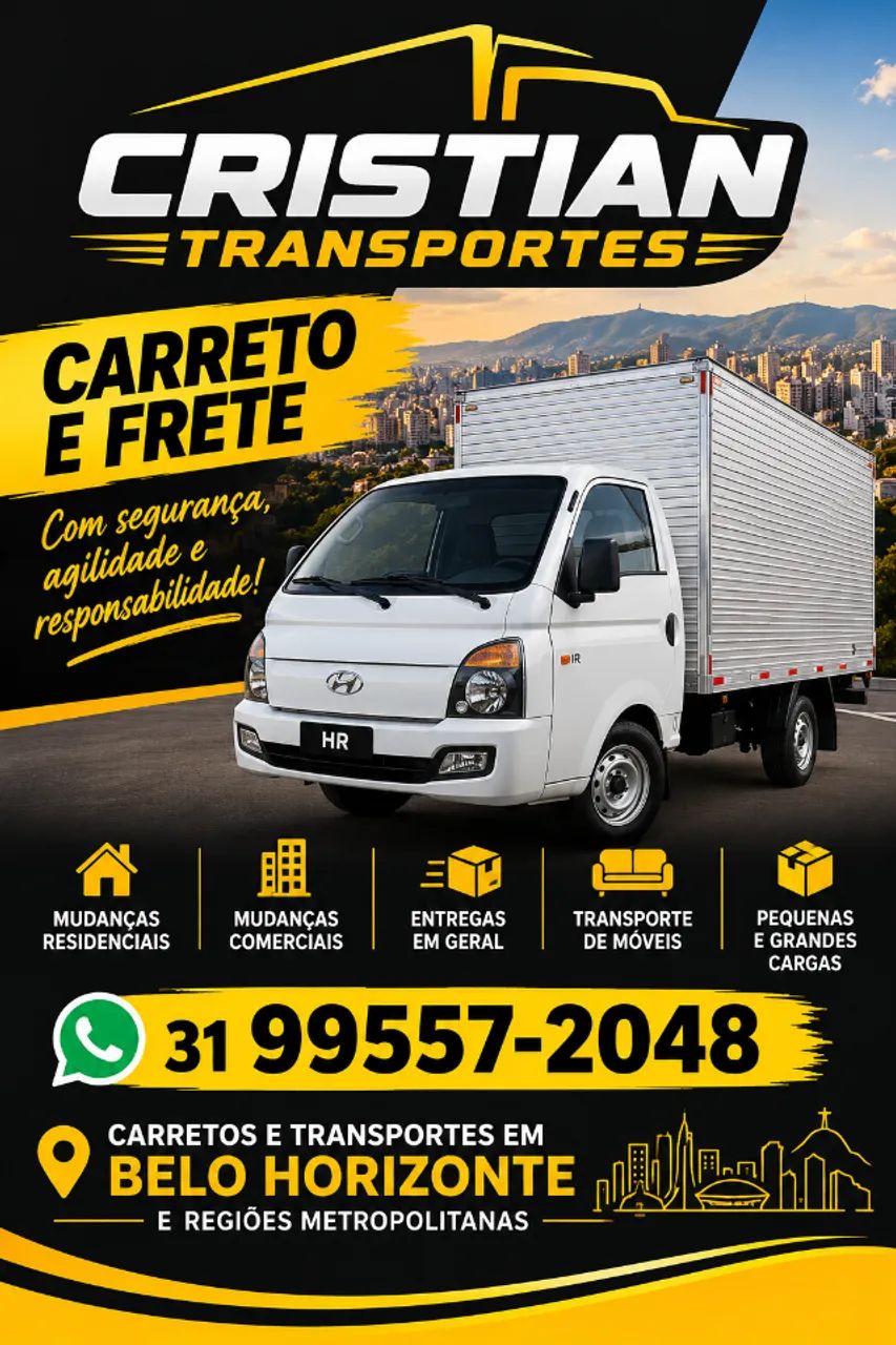 Frete e carreto em BH e regiões próximas