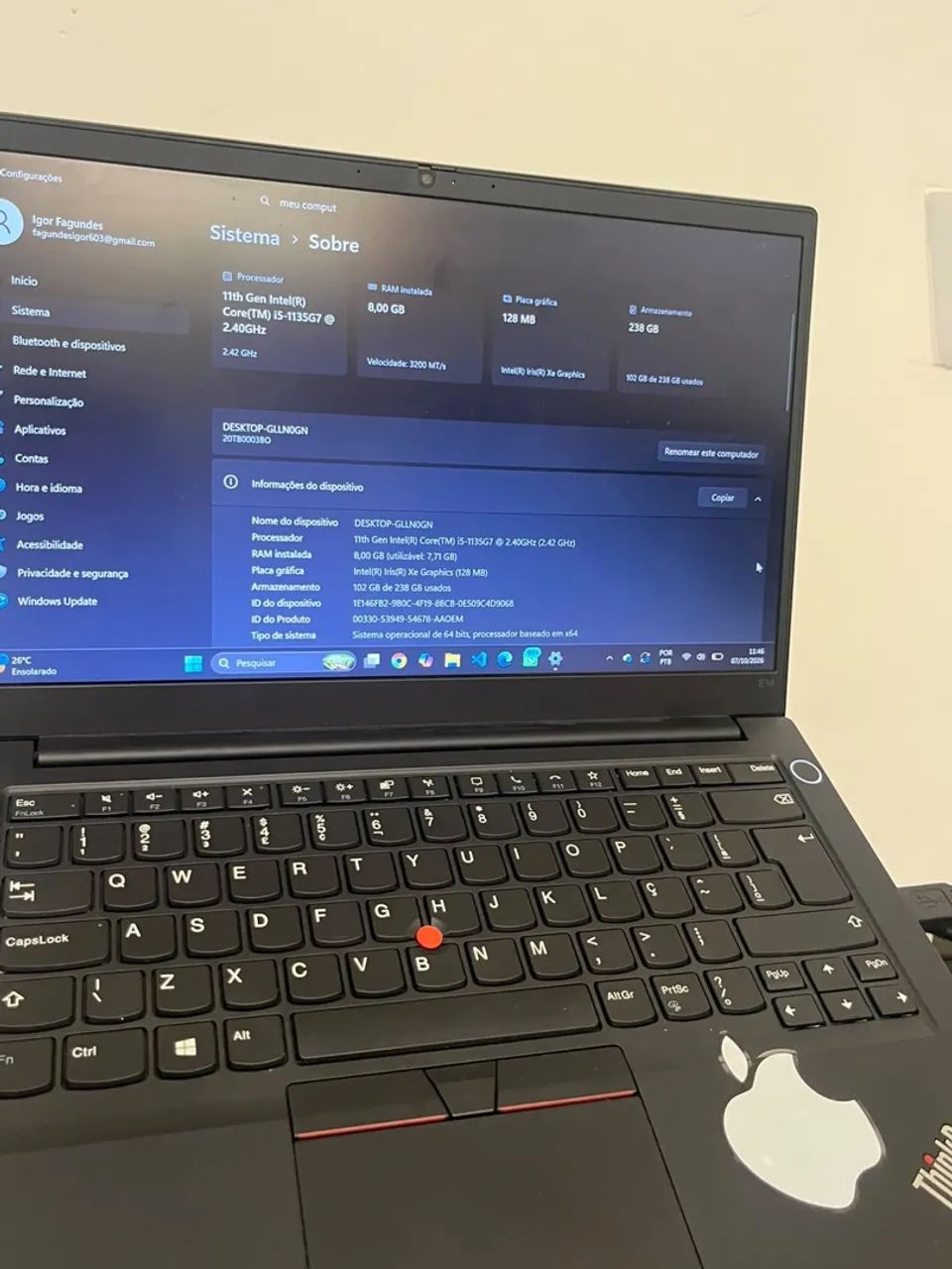 Notebook Lenovo ThinkPad - Foto 3