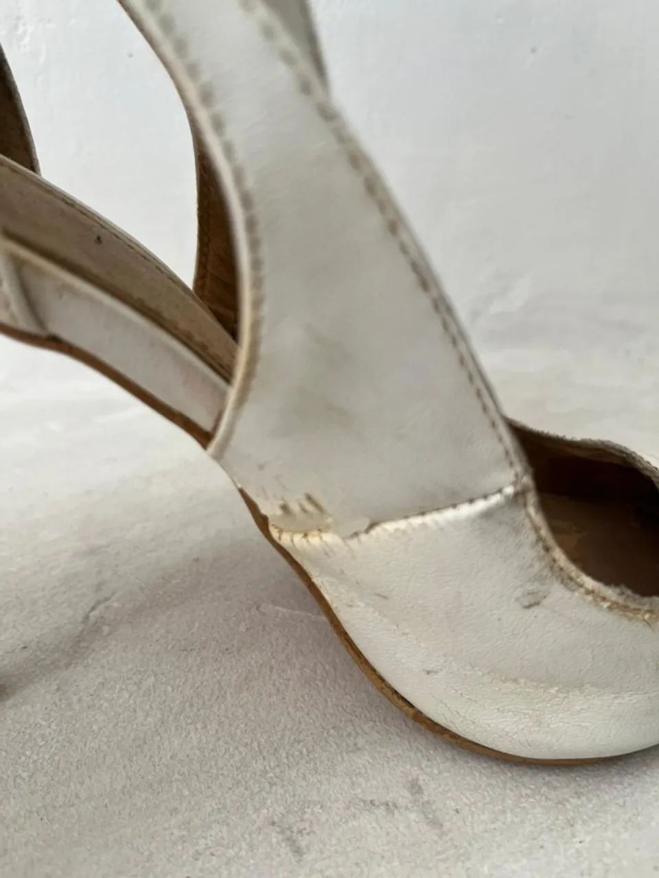 Scarpin Branco 35 - Foto 3