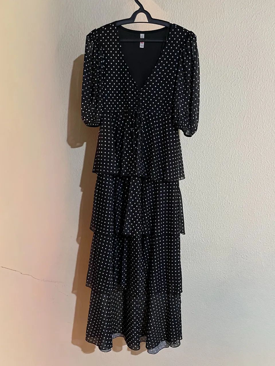 Vestido Mídi Poá Preto - Foto 3