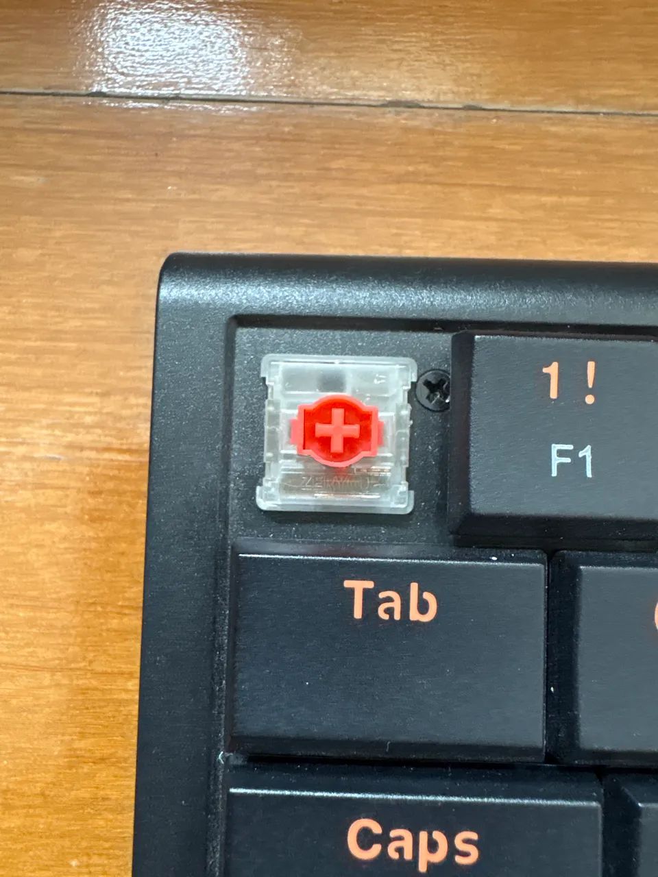 Teclado mecânico low profile switch vermelho - Foto 2