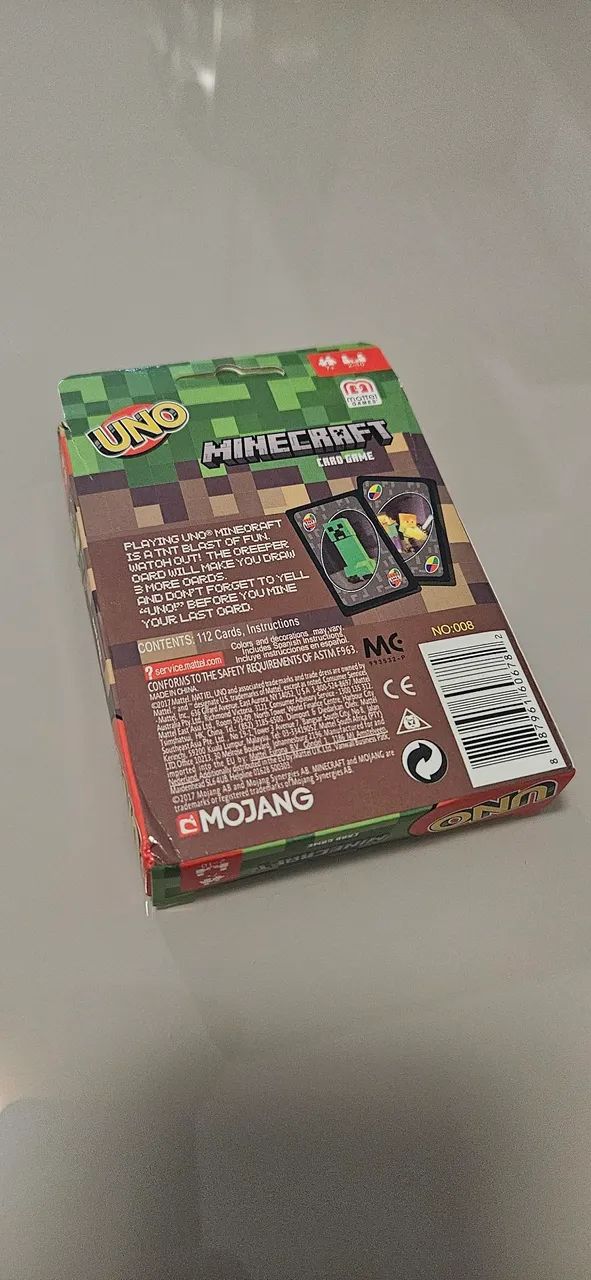 Jogo Uno Minecraft (Novo lacrado) - Foto 2