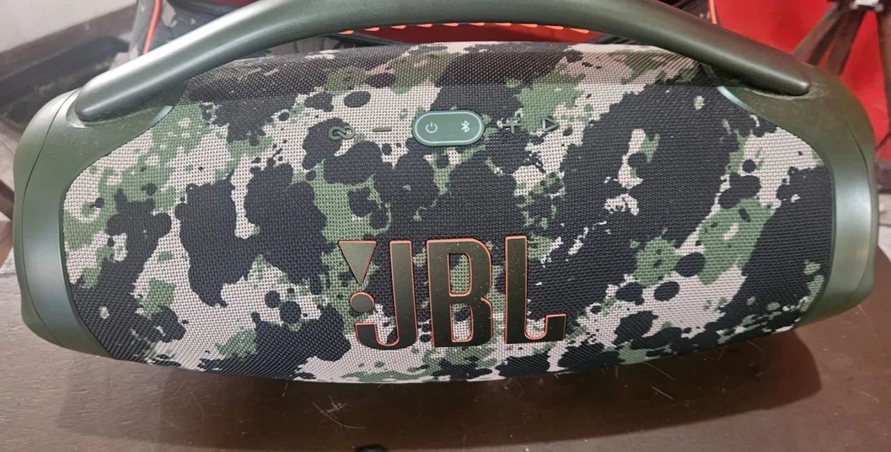 JBL boombox 3 camuflada c/ case 