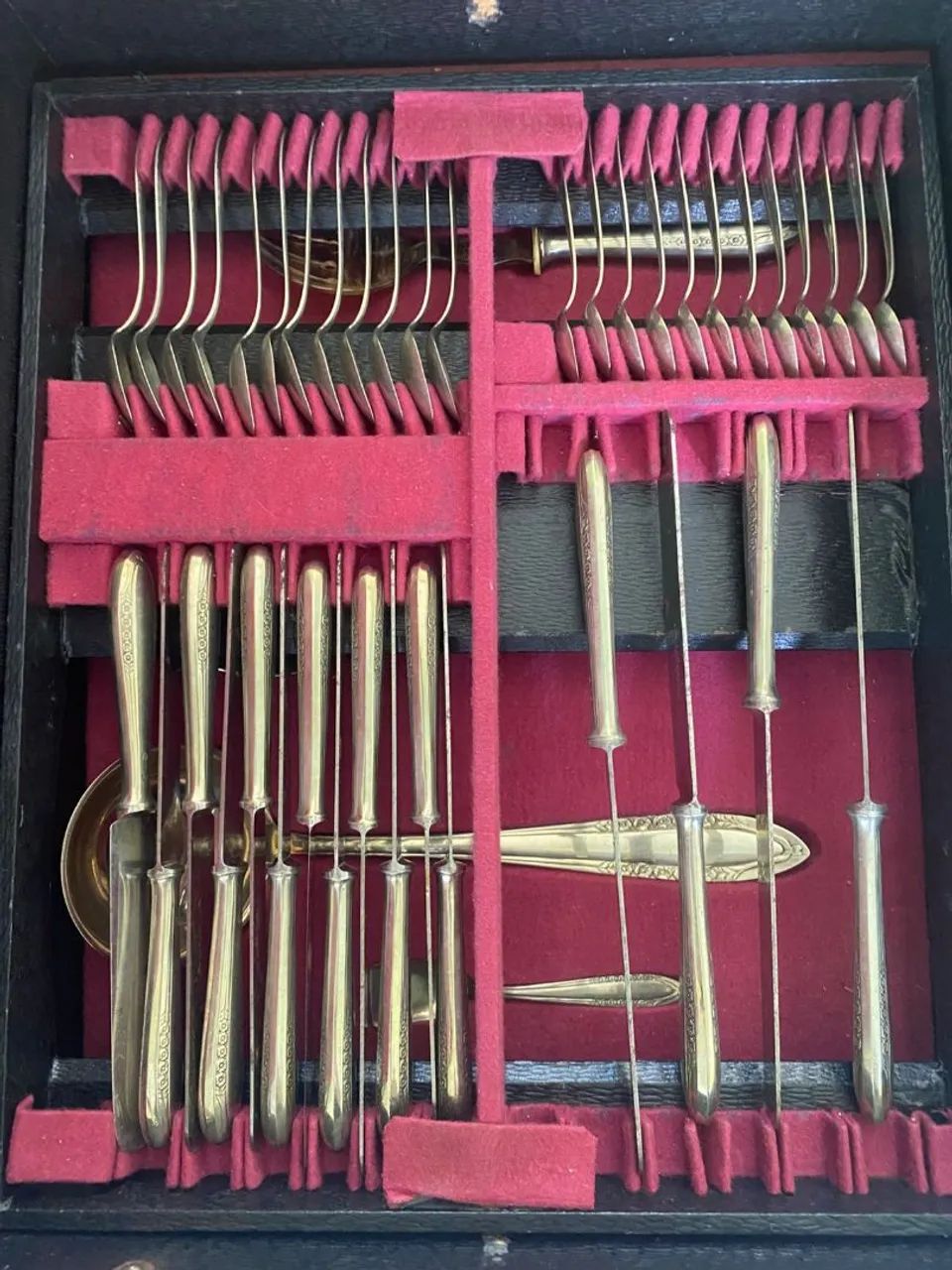 Faqueiro anos 50, fabricado em Alpaca - Utensílios Para Cozinha