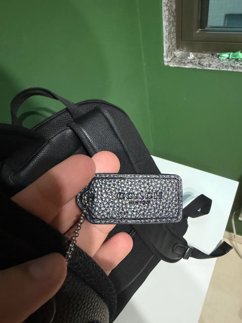Mochila Coach Couro Preta - Foto 4