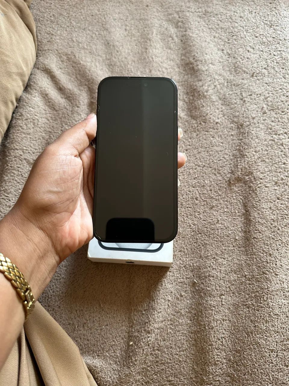 iPhone 15 preto de 256 GB  - Foto 3