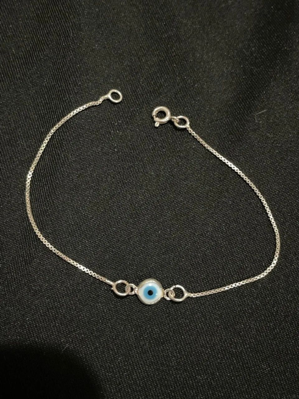 Pulseira prata 925 olho grego - Foto 2