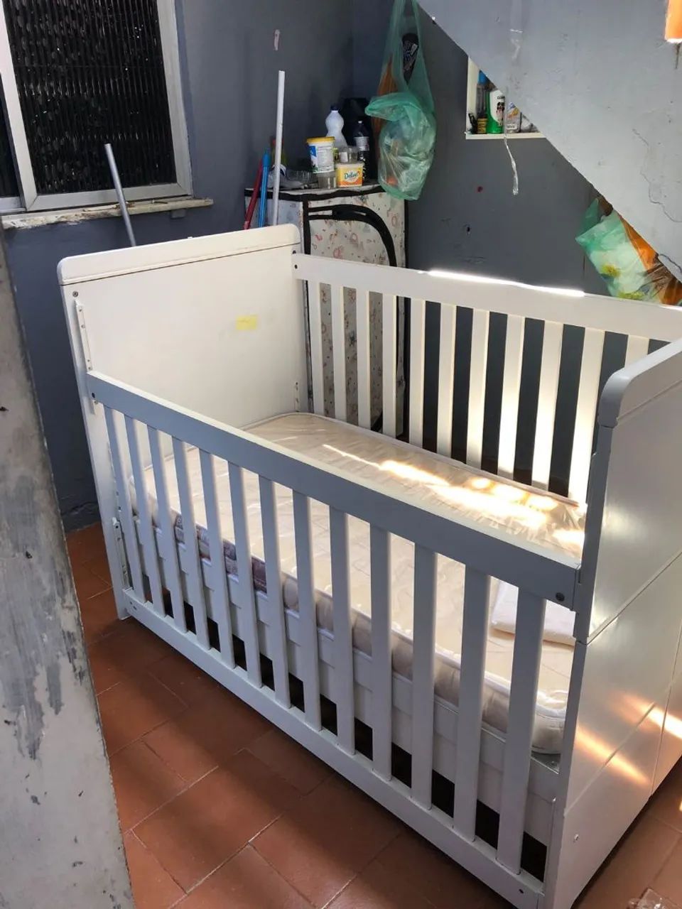 Berço Infantil Branco com Colchão  - Foto 5
