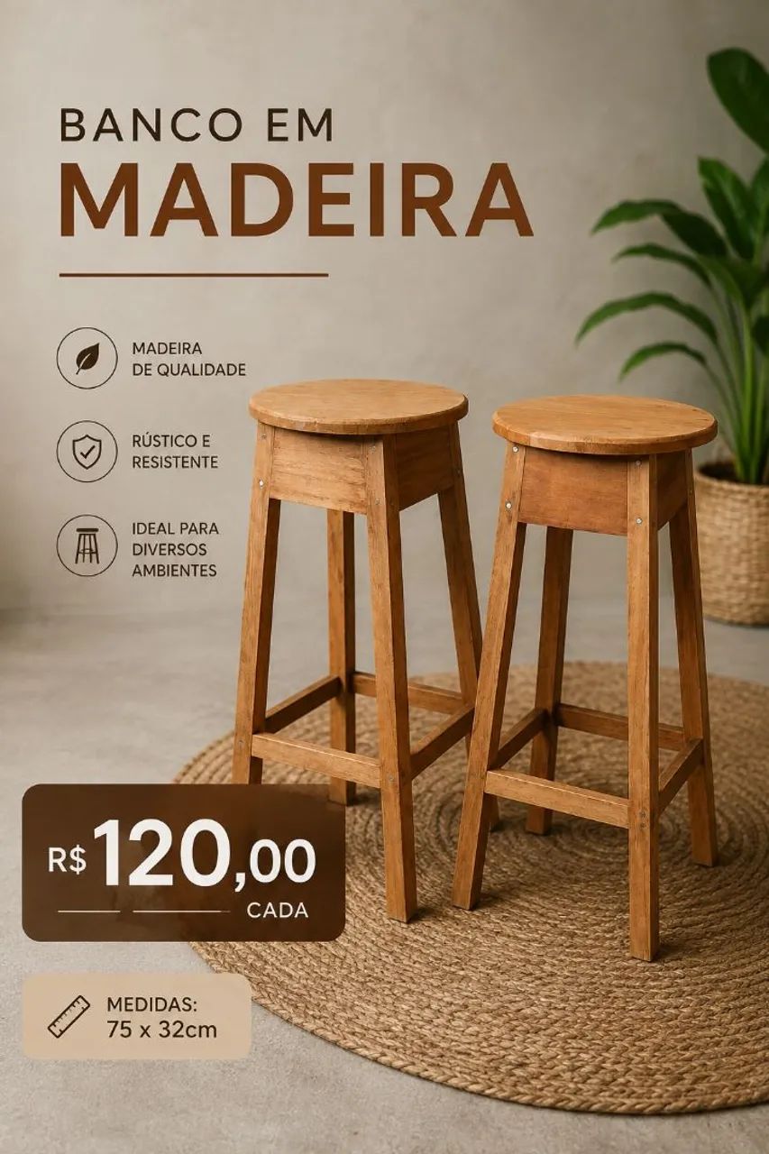 Banco em Madeira