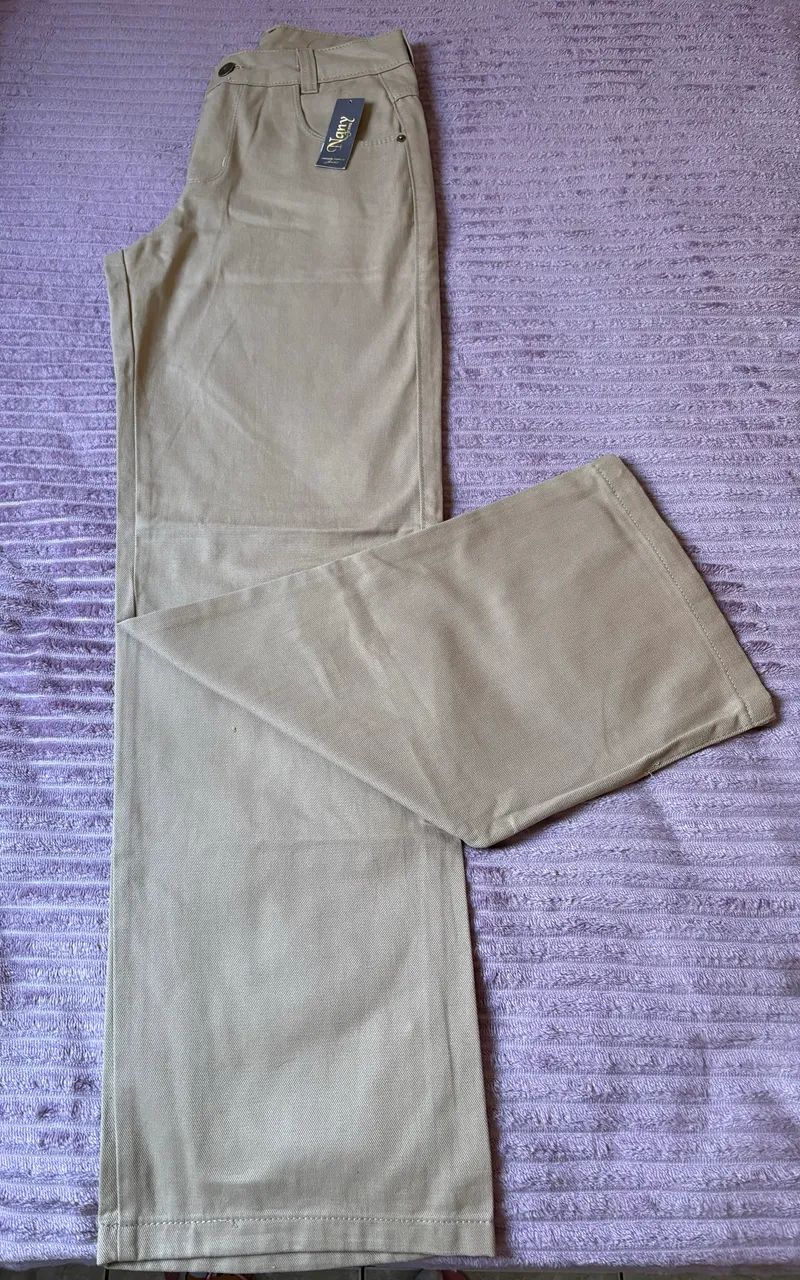 Calças wide leg 