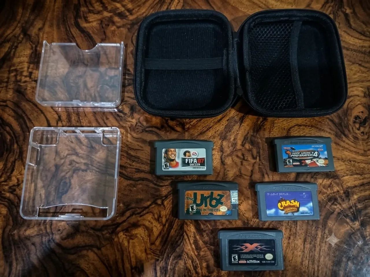 Jogos + Case + Protetor Acrílico GameBoy Advanced Sp