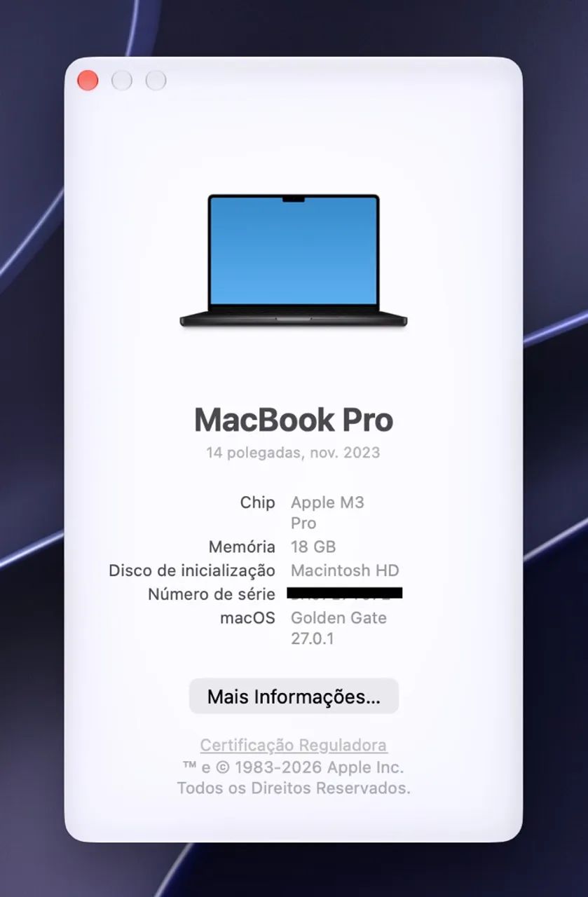 MacBook Pro M3 Pro 14 - 18gb - 512gb - Notebooks - Parque União