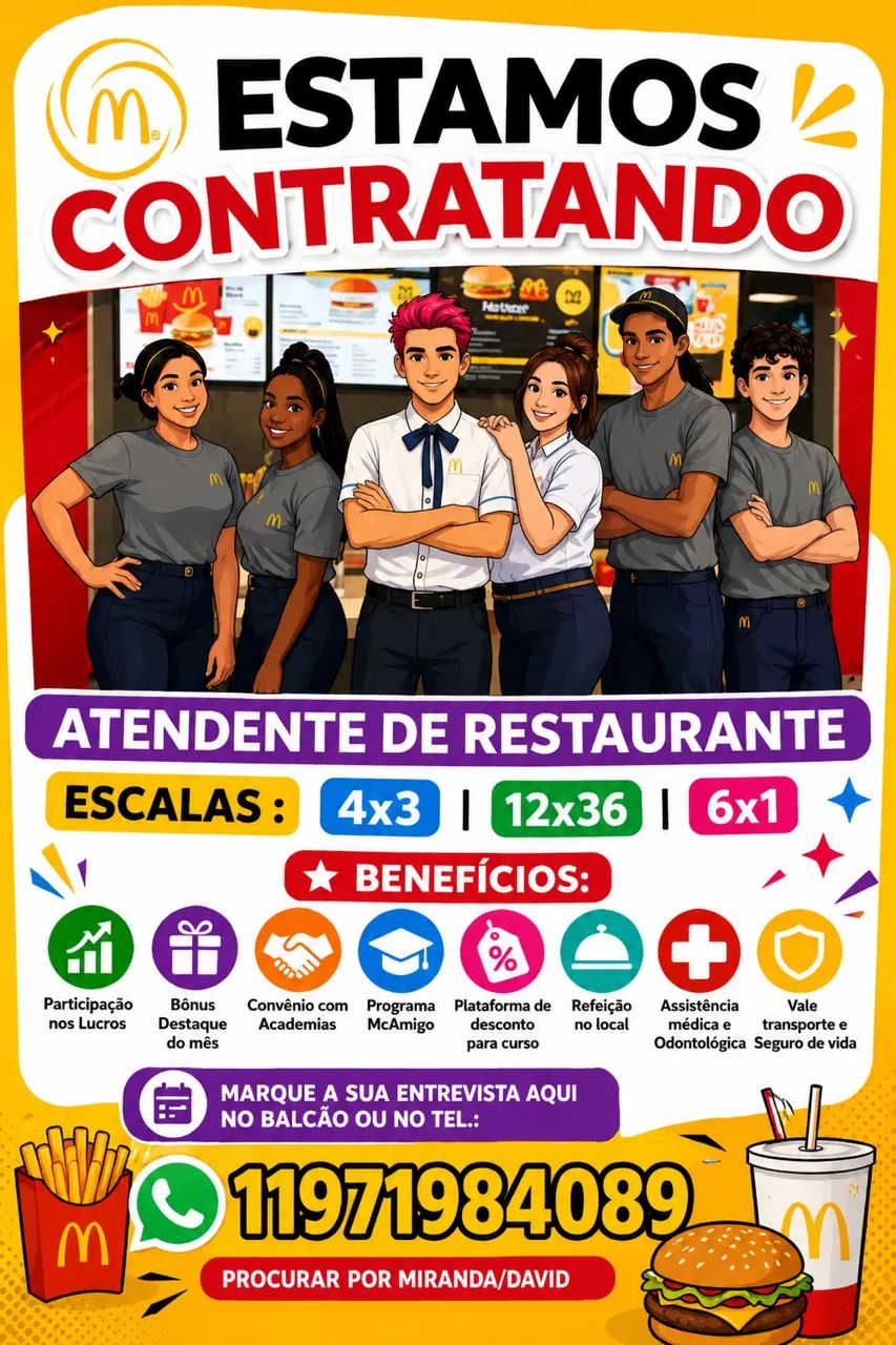 Atendente de restaurante 