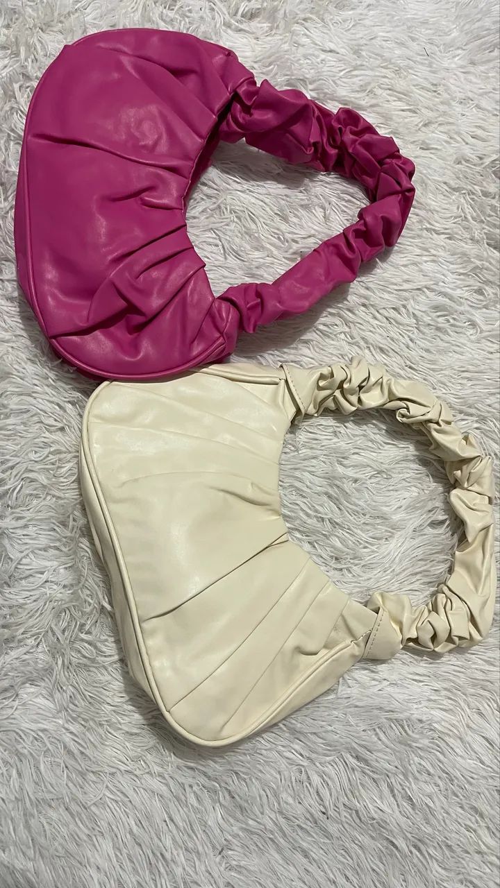 Bolsas rosa e creme  - Foto 2