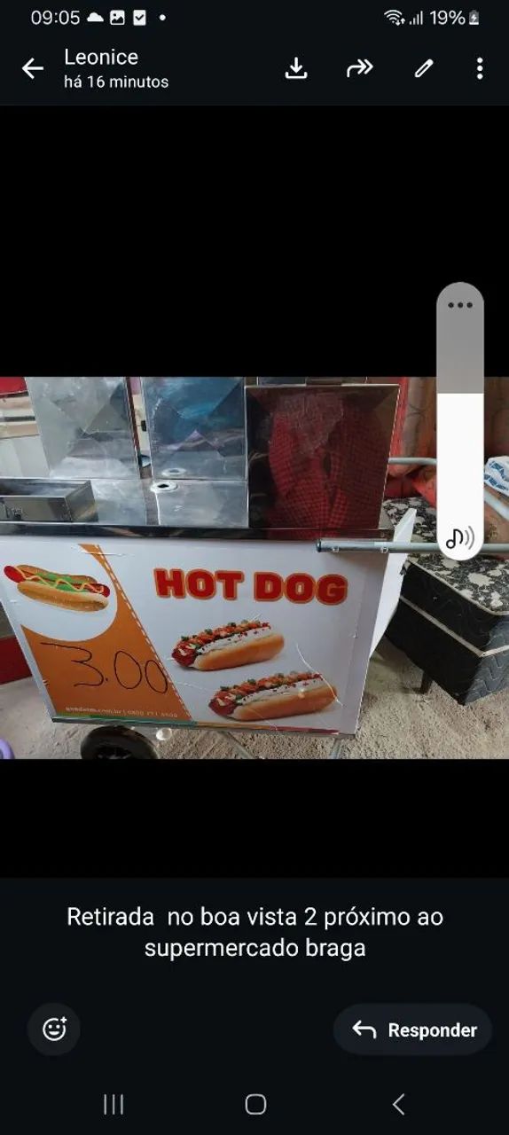 Carrinho de hot dog 