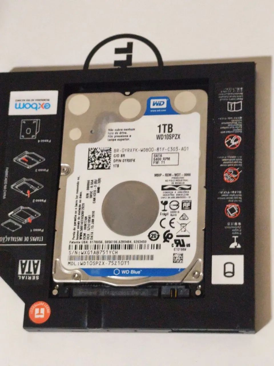 HD de 1 tera da WD com caddy para Dell - Foto 2