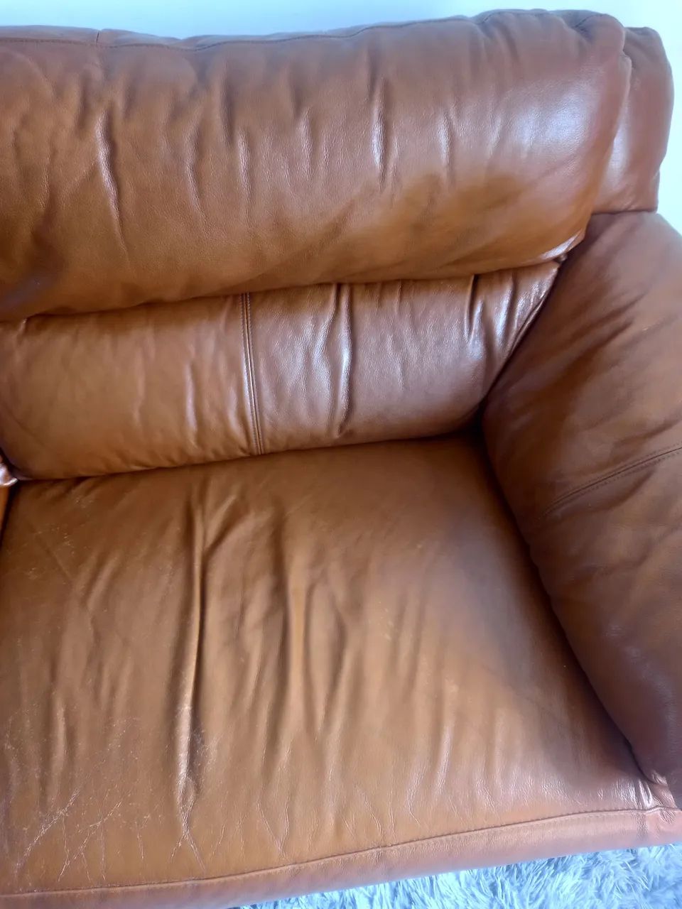 Sofa couro   Comprimento 2.10 - Foto 2