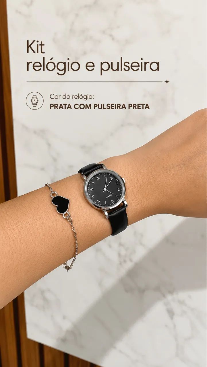 Kit Relógio + Pulseira  - Foto 2