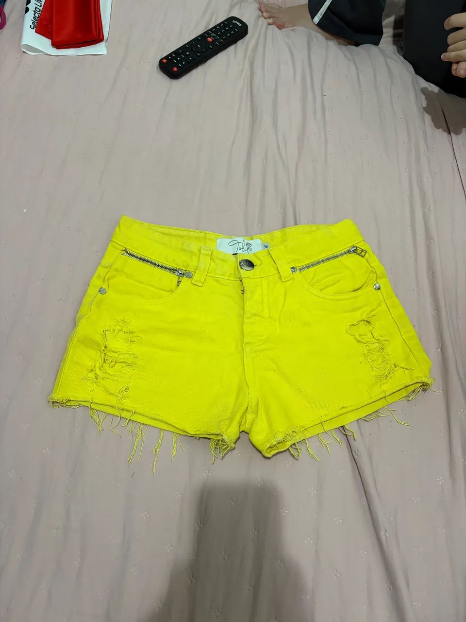Short Toli amarelo - Tamanho 36 - Foto 3